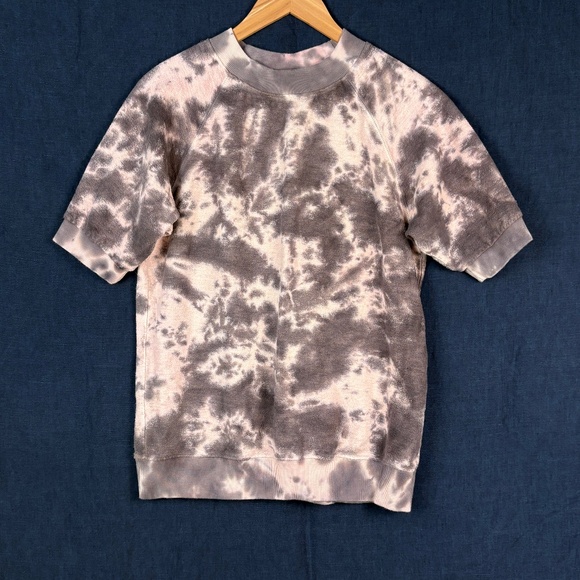 Jungmaven Tops - Jungmaven Women ShortSleeve Hemp Sweatshirt Sz M Tie Dye Organic Sustainable USA